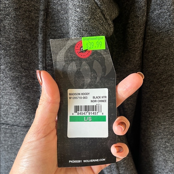 Wolverine Charcoal Gray Hoodie - Picture 4 of 7